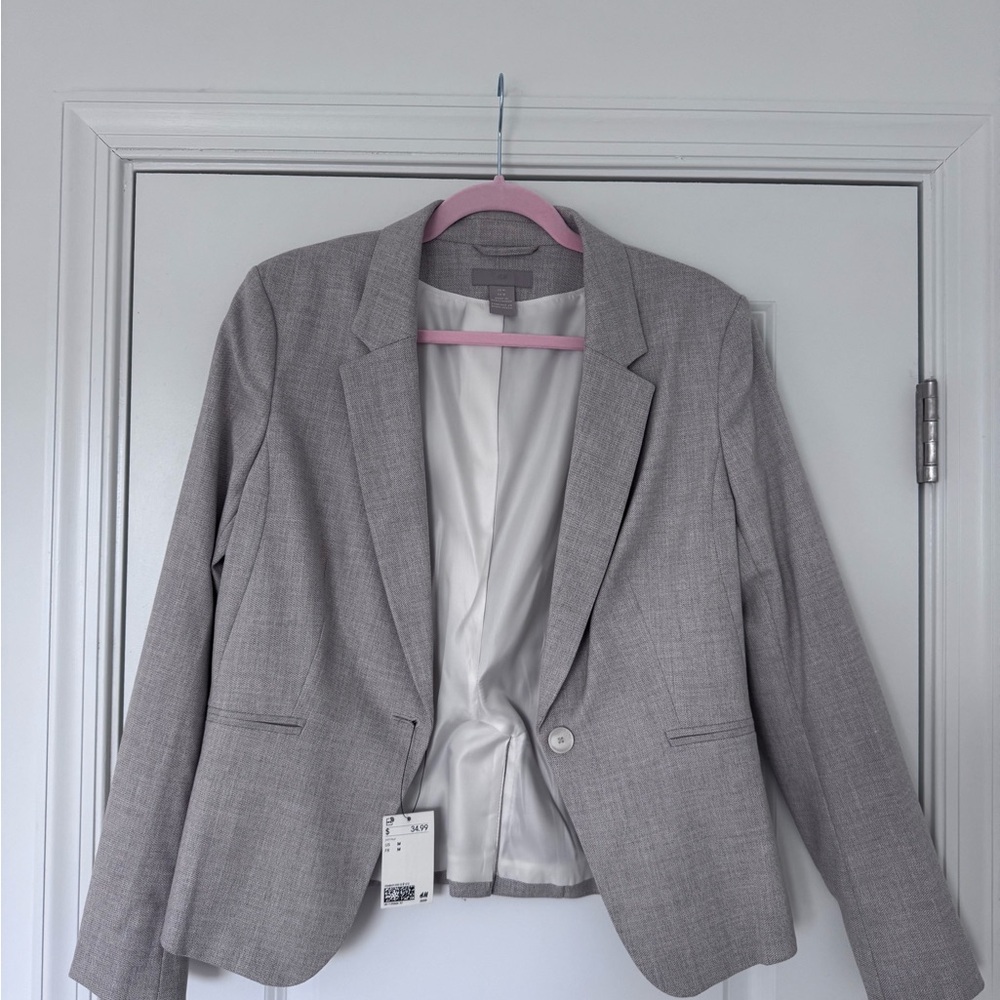 Gray Blazer Jacket